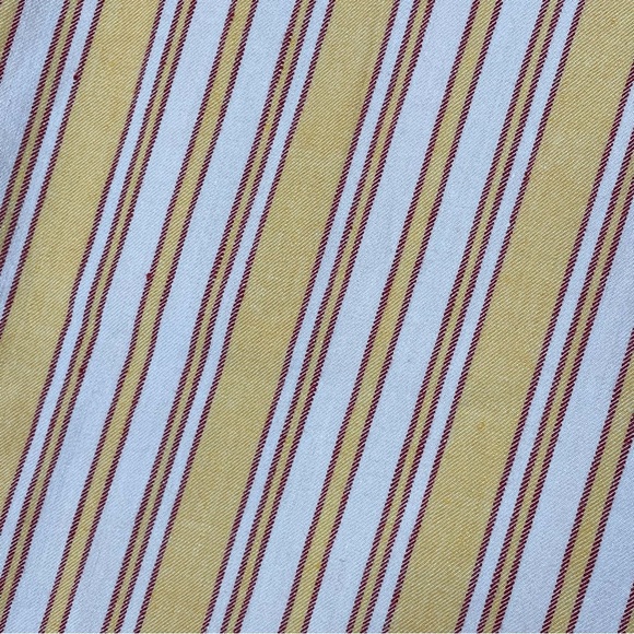 Anthropologie x Maeve Colette Striped Linen Blend Cropped Wide Leg Pants - Sz 28 - Picture 8 of 12